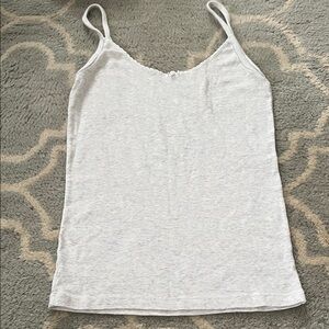 Brandy Melville Light Gray Slim Strap Camisole